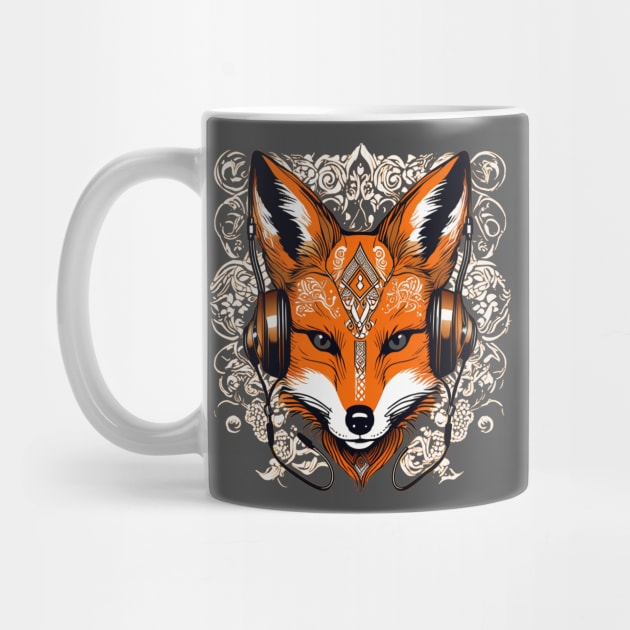 Fox headphones music design by Edgi